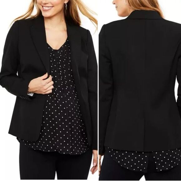 A Pea in the Pod Jackets & Blazers - A PEA IN THE POD Women’s Maternity Black Blazer Suit Sz M